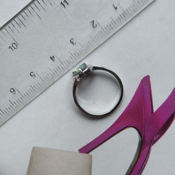 Серебряное кольцо с мистик топазом 0.613ct