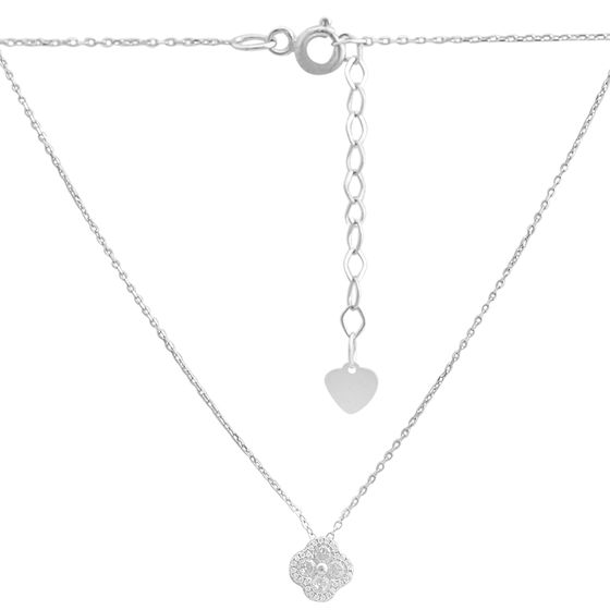 Серебряное колье с фианитами