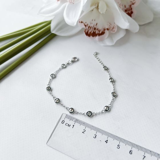 Серебряный браслет с мистик топазом 10.258ct