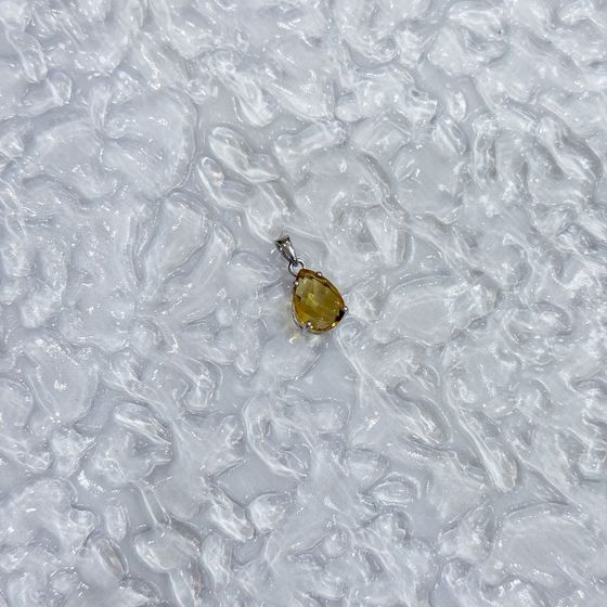 Серебряная подвеска с цитрином nano 3.008ct