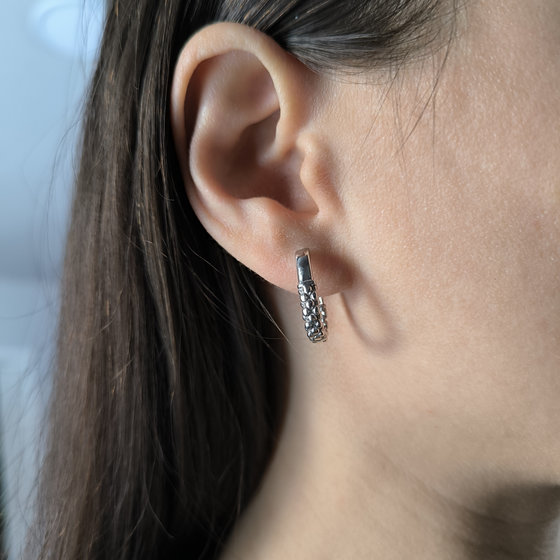 Серебряные серьги без камней