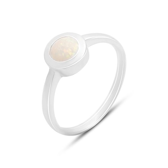 Серебряное кольцо с опалом 0.3ct