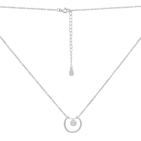 Серебряное колье с фианитами