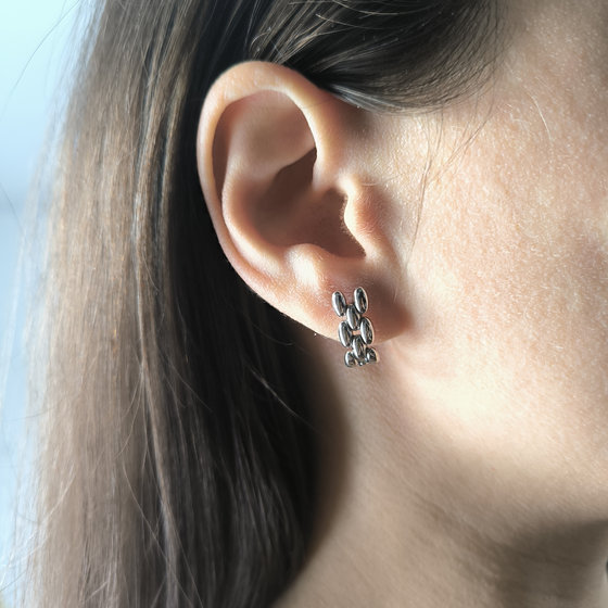 Серебряные серьги без камней