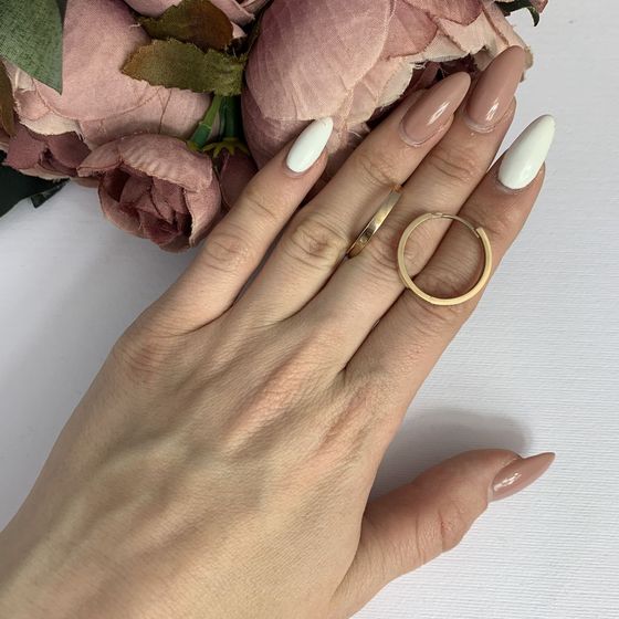 Золотые серьги без камней