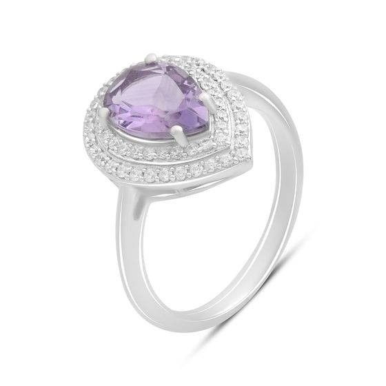 Серебряное кольцо с аметистом 2.163ct