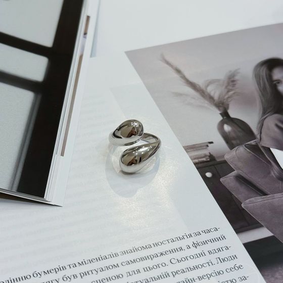 Серебряное кольцо без камней