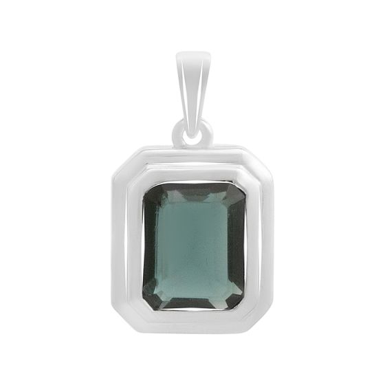 Серебряная подвеска с топазом Лондон Блю 2.95ct