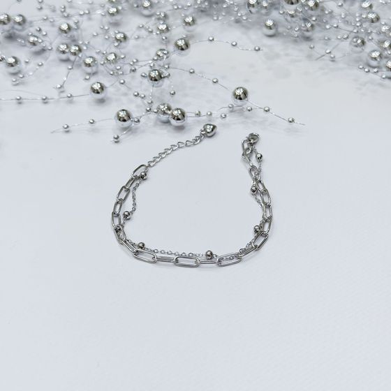 Серебряный браслет без камней