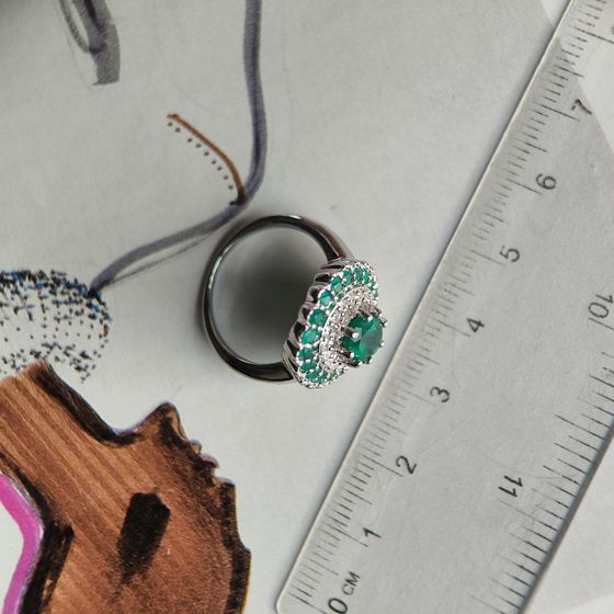 Серебряное кольцо с агатом 2.228ct