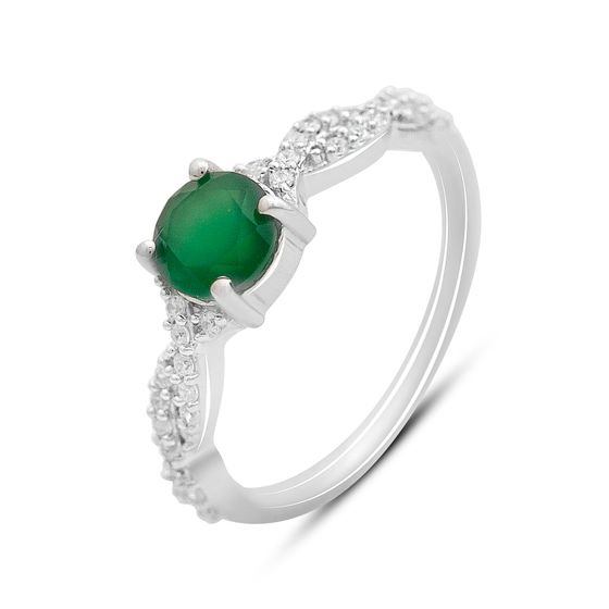 Серебряное кольцо с агатом 1.085ct