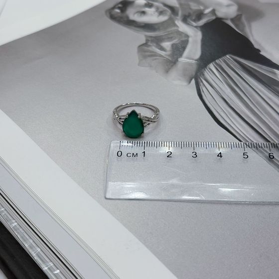 Серебряное кольцо с агатом 2.658ct