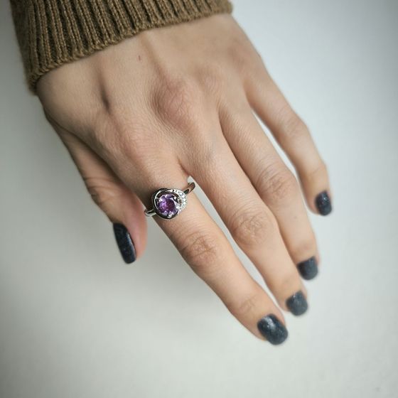 Серебряное кольцо с александритом 1.686ct