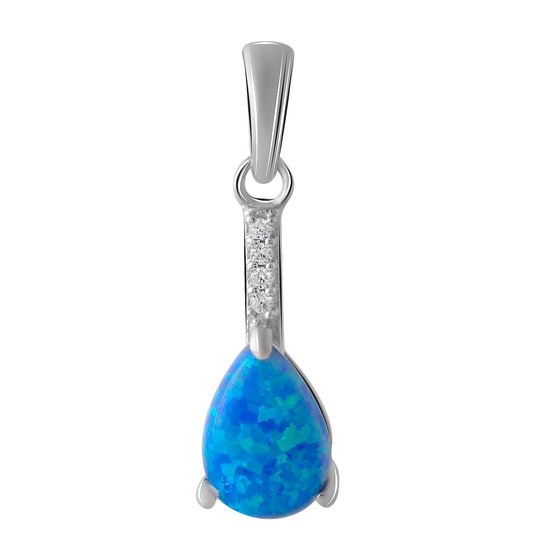 Серебряная подвеска с опалом 0.96ct