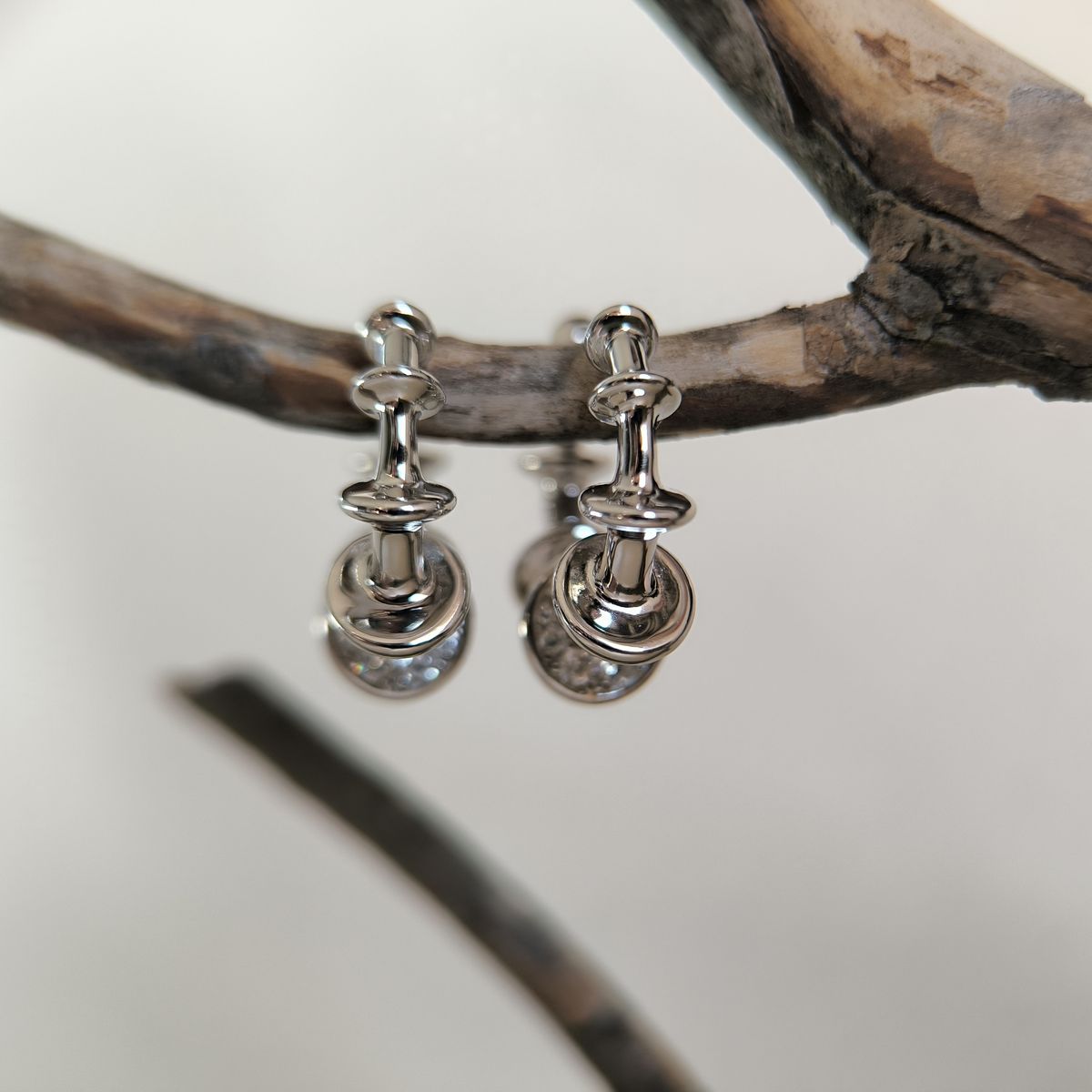 Серебряные серьги без камней