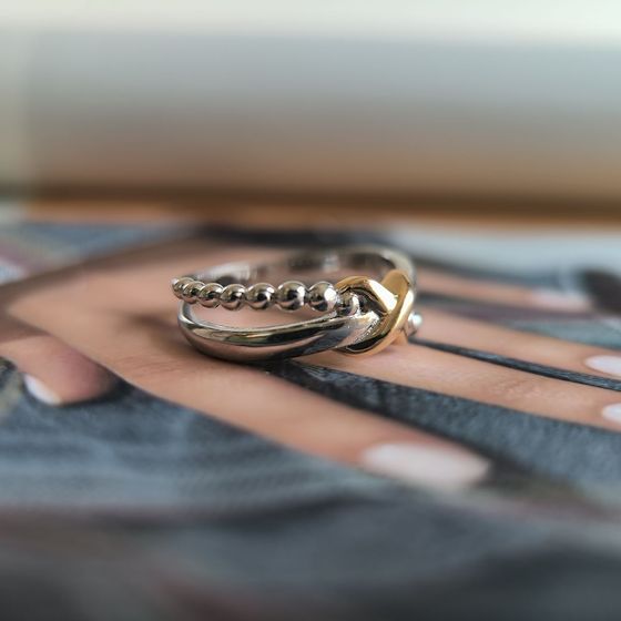 Серебряное кольцо без камней