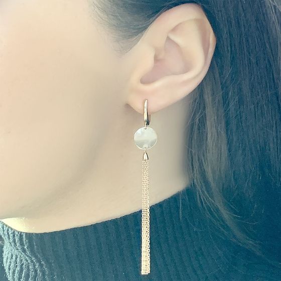 Золотые серьги без камней