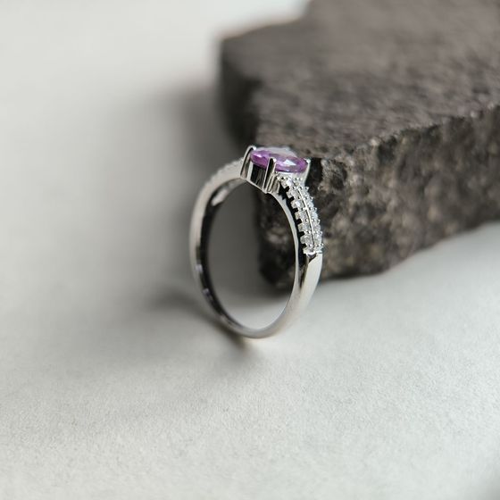 Серебряное кольцо с александритом 1.428ct