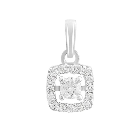 Золотая подвеска с фианитами 0.2ct