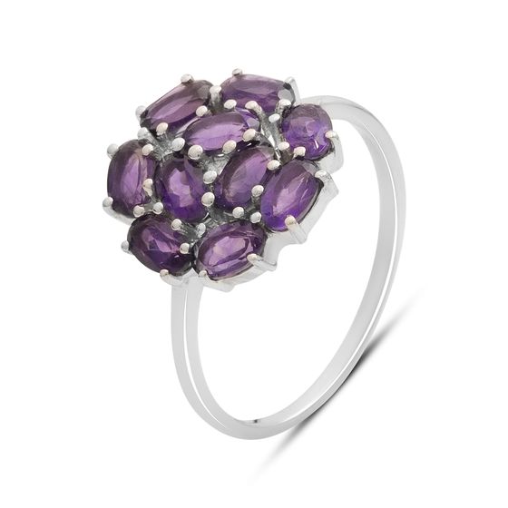 Серебряное кольцо с аметистом 2.18ct