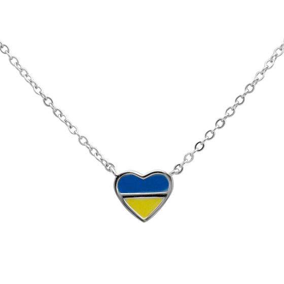 Серебряное колье с емаллю