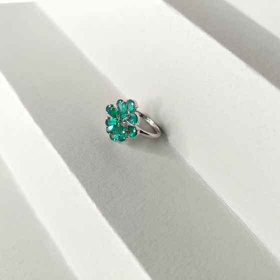 Серебряное кольцо с агатом