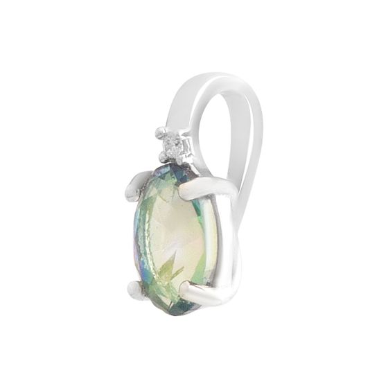 Серебряная подвеска с мистик топазом 0.582ct