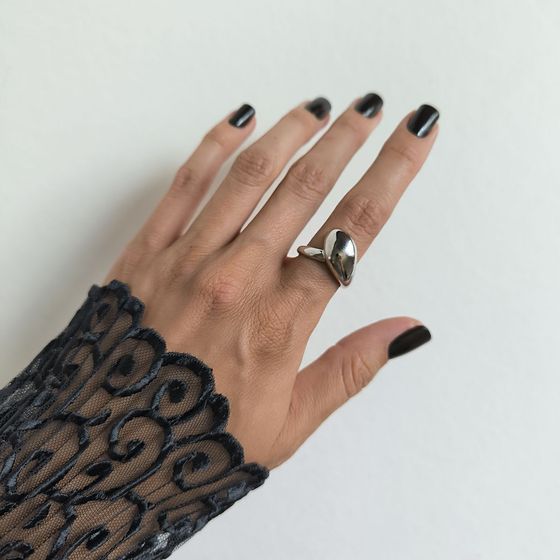 Серебряное кольцо без камней