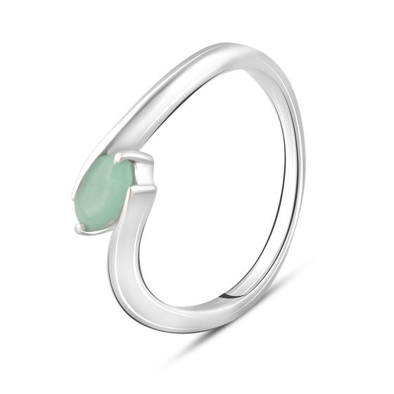 Серебряное кольцо с изумрудом 0.48ct