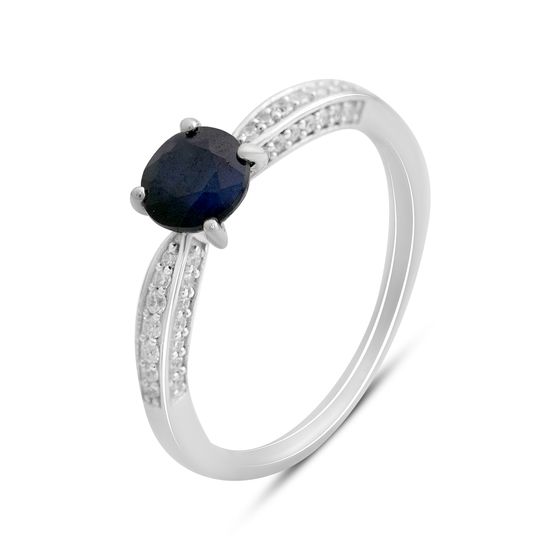 Серебряное кольцо с сапфиром 1.481ct