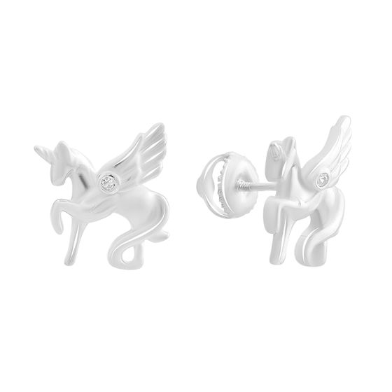 Серебряные серьги с фианитами