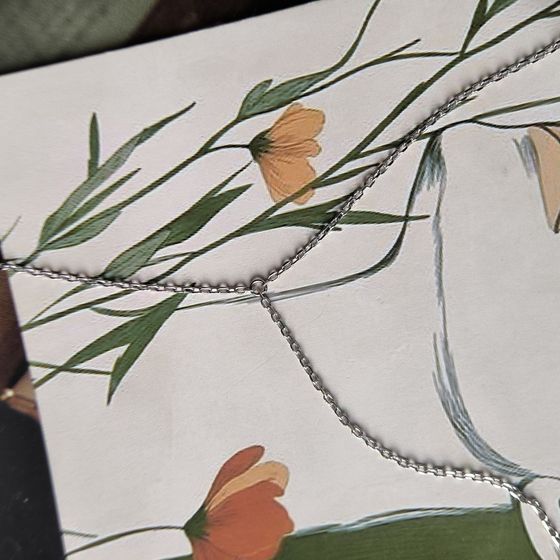 Серебряное колье с жемчугом