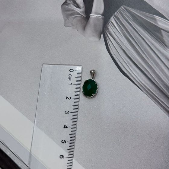 Серебряная подвеска с агатом