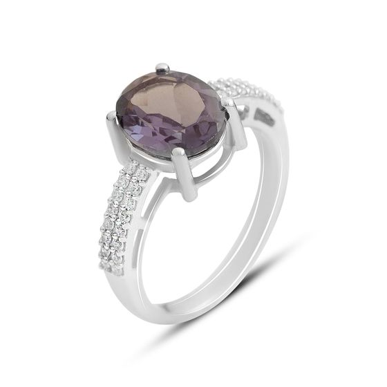 Серебряное кольцо с александритом 3.577ct