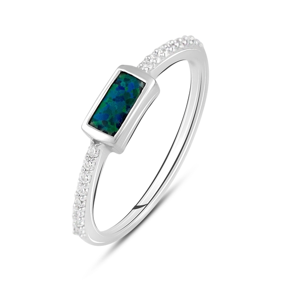 Серебряное кольцо с опалом 0.432ct