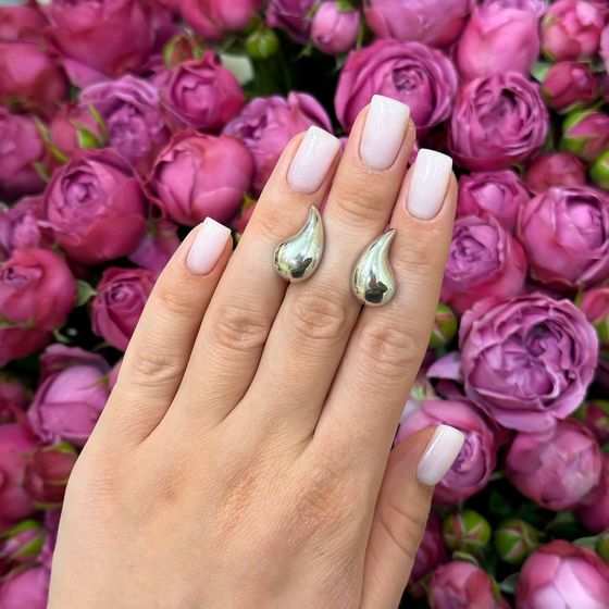 Серебряные серьги без камней