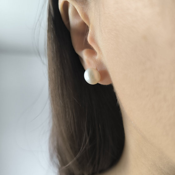 Серебряные серьги с жемчугом