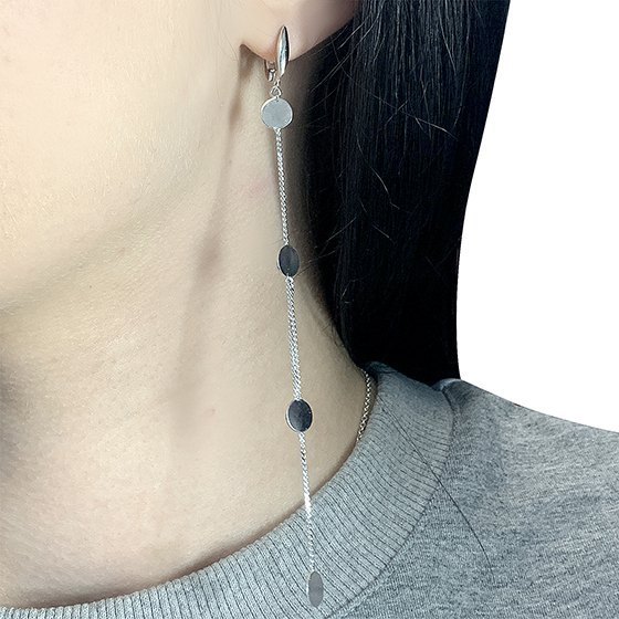 Серебряные серьги без камней