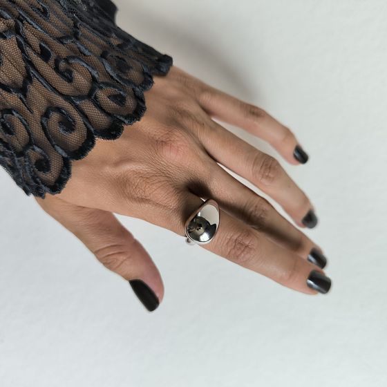 Серебряное кольцо без камней