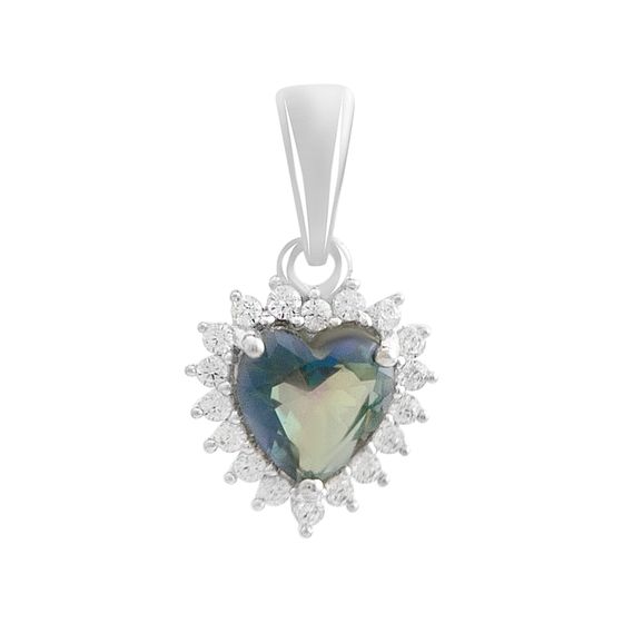 Серебряная подвеска с мистик топазом 0.801ct