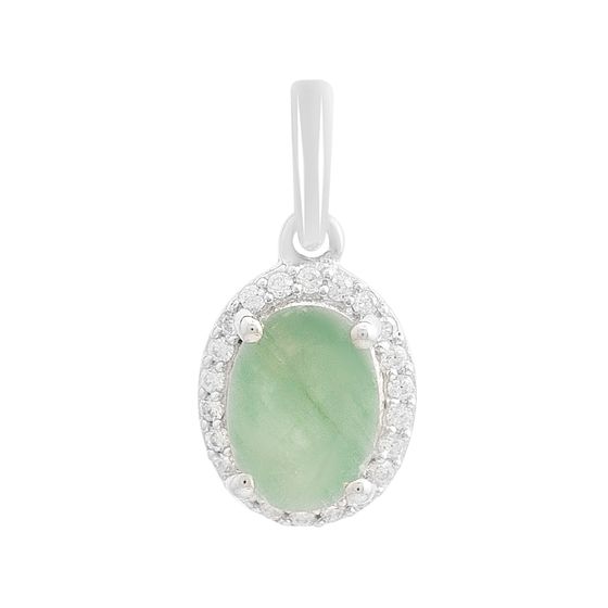 Серебряная подвеска с изумрудом 1.373ct