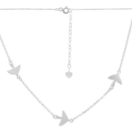 Серебряное колье без камней Серебряное колье без камней