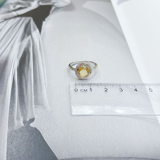 Серебряное кольцо с цитрином nano 1.617ct