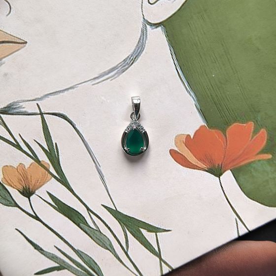 Серебряная подвеска с агатом 0.697ct