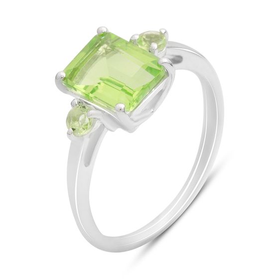 Серебряное кольцо с хризолітом 2.069ct