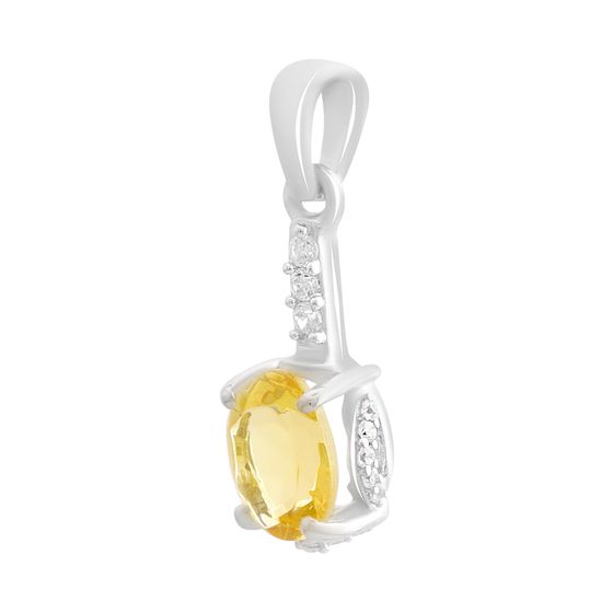 Серебряная подвеска с цитрином nano 1.854ct