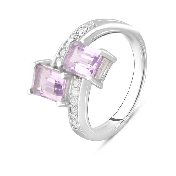 Серебряное кольцо с аметистом 1.95ct