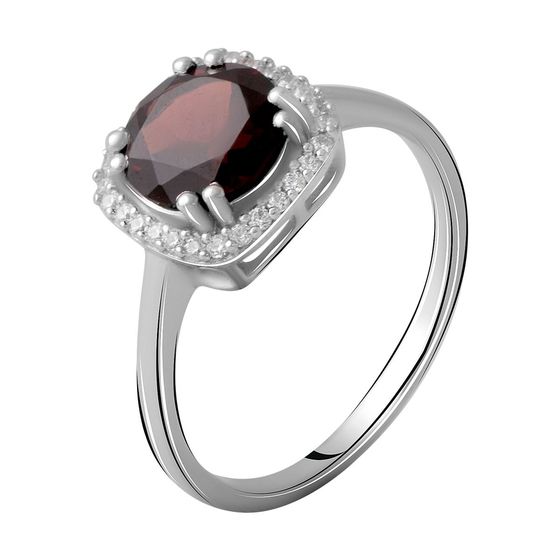 Серебряное кольцо с гранатом 2.024ct
