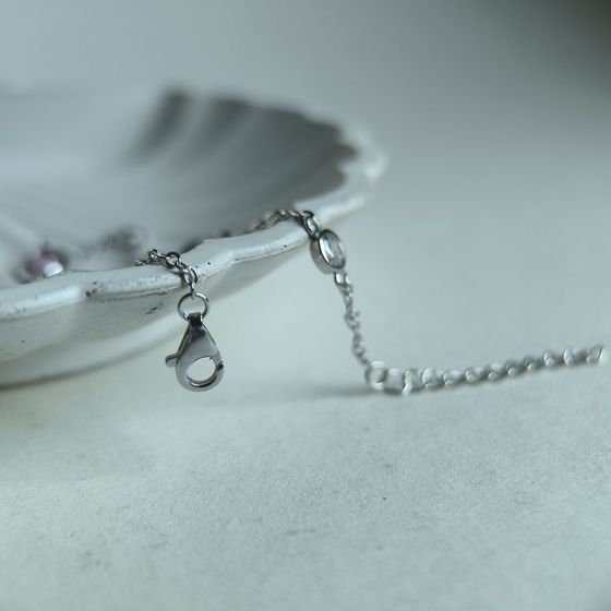 Серебряный браслет с фианитами