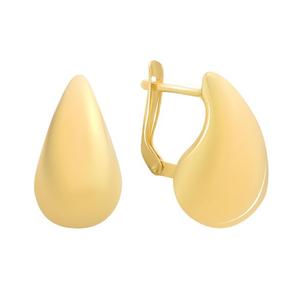 Золотые серьги без камней